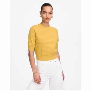 Madewell Yellow Ribbed Women's Top